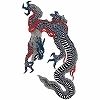 タトゥーシール 大型・臥龍